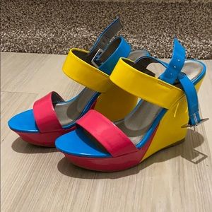 G By Guess Colorblock Wedges